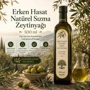 Erken Hasat Natürel Sızma Zeytinyağı 500 ml